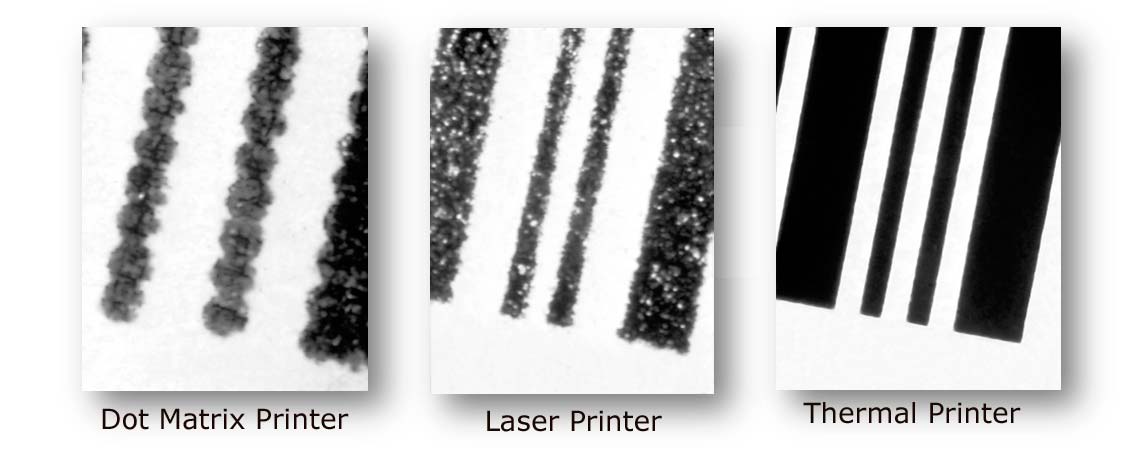 comparazione tecnologie stampa, dot matrix printer, laser printer, thermal printer